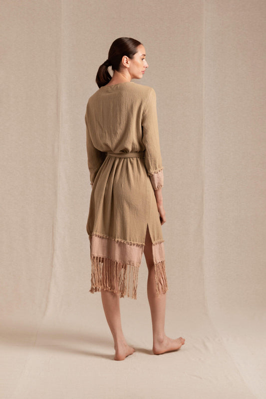 SUHAY COAT - ANTIQUE ROSE / SEPIA TINT