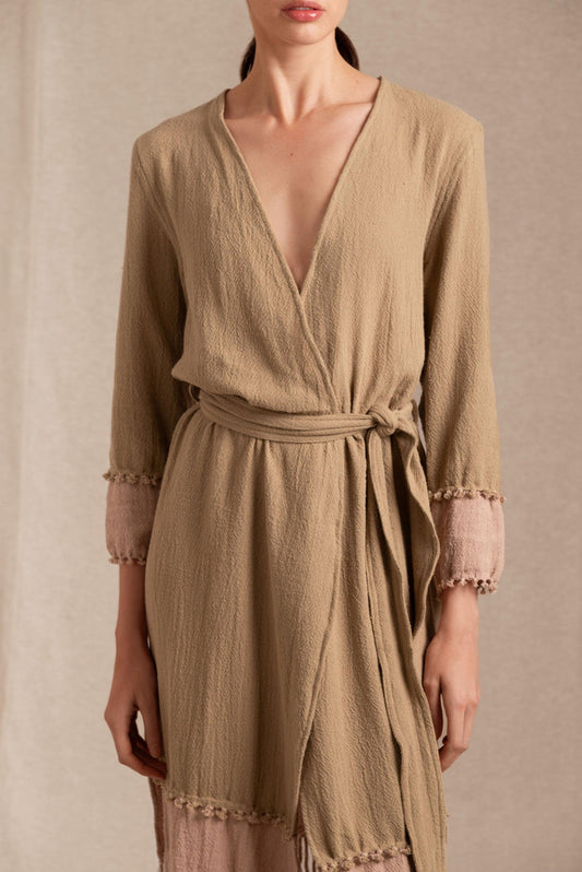 SUHAY COAT - ANTIQUE ROSE / SEPIA TINT