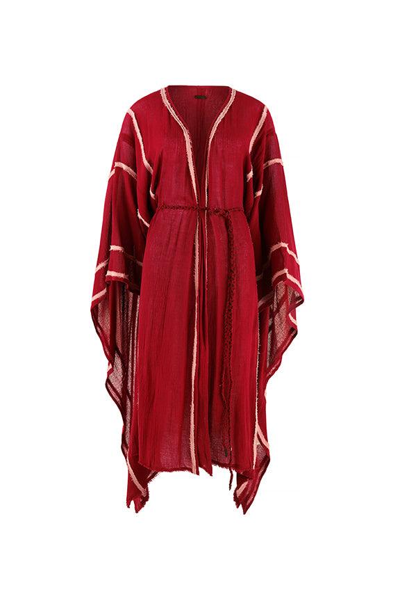 SUKSU KAFTAN - CHERRY / DESERT ROSE Product Image