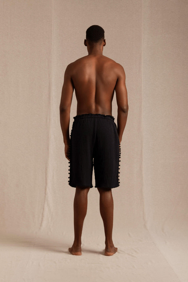 Tankelem Shorts Cotton Jute - Black