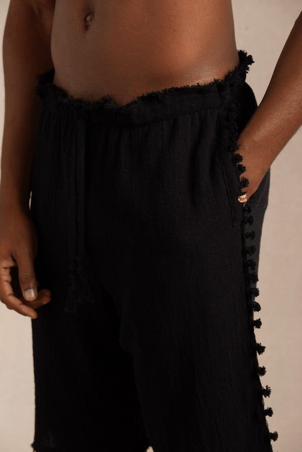 Tankelem Shorts Cotton Jute - Black