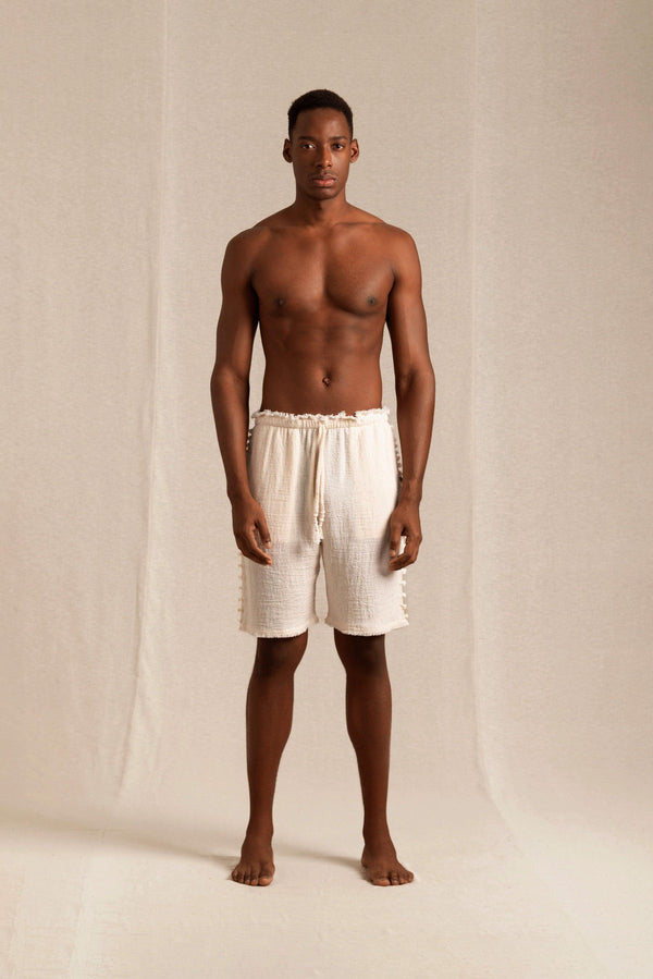Tankelem Shorts Cotton Jute - Natural