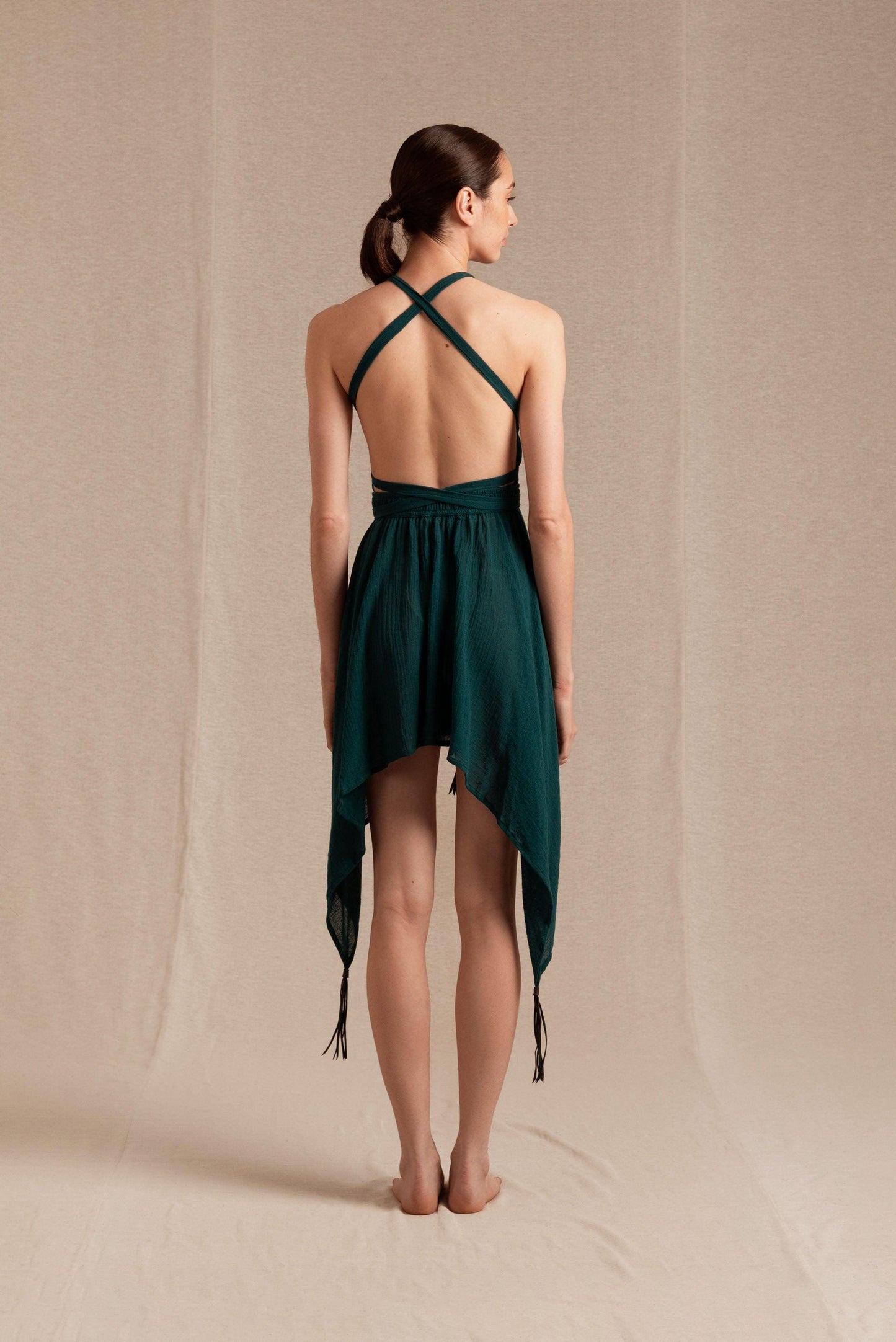 TSIKBAL DRESS - ALPINE GREEN