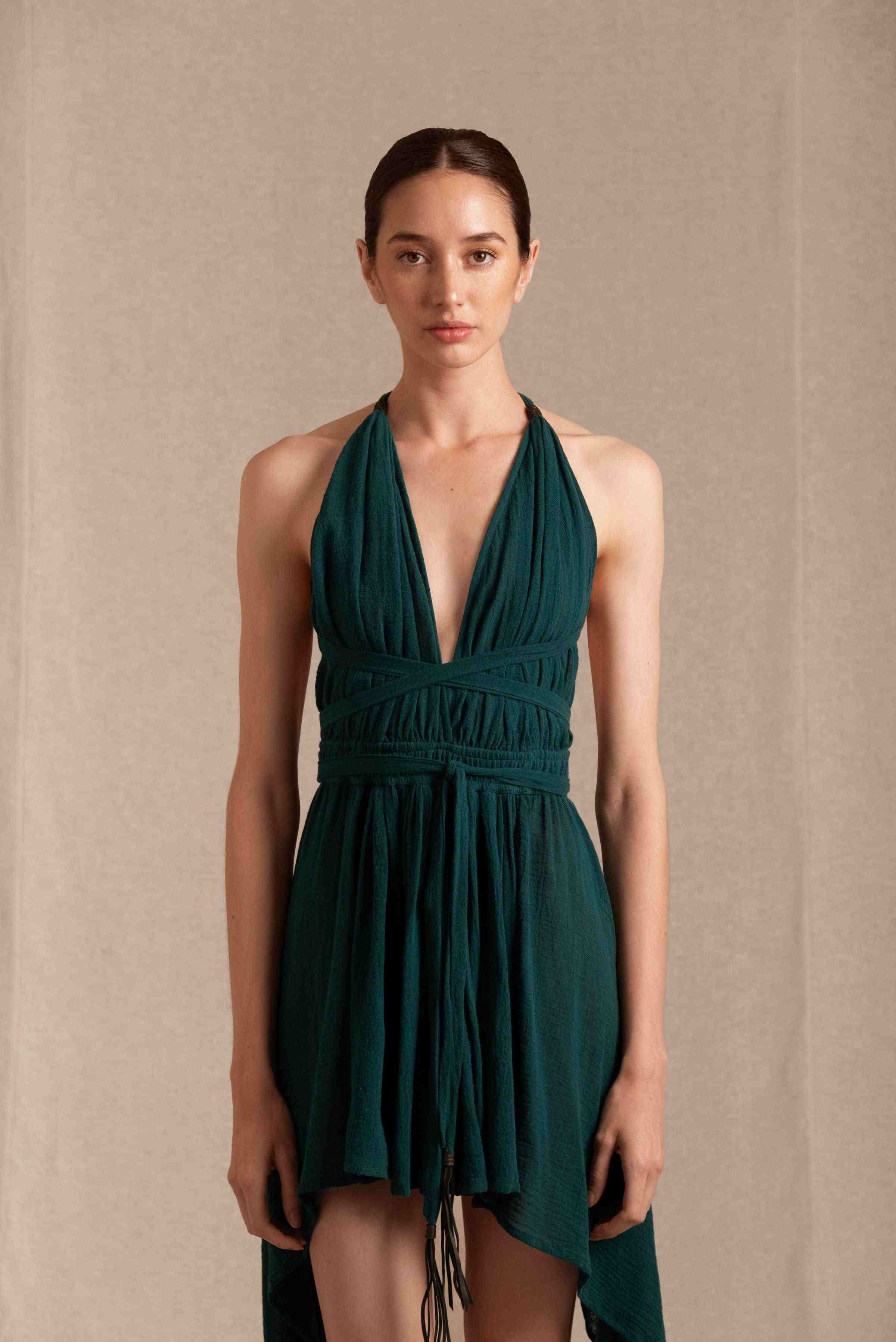 TSIKBAL DRESS - ALPINE GREEN