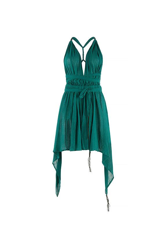 TSIKBAL DRESS - ALPINE GREEN Product Image