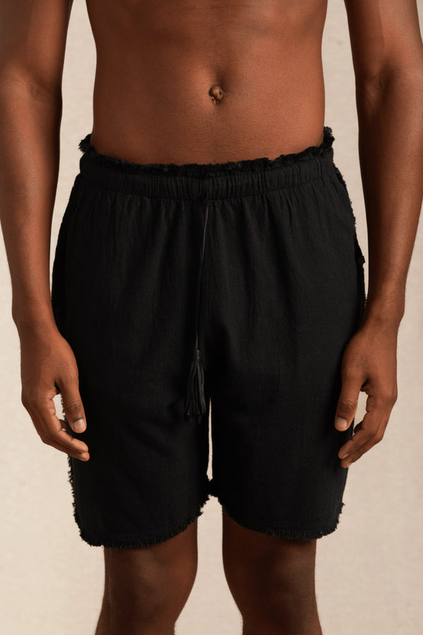 Tuub Shorts Artisanal Cotton - Black