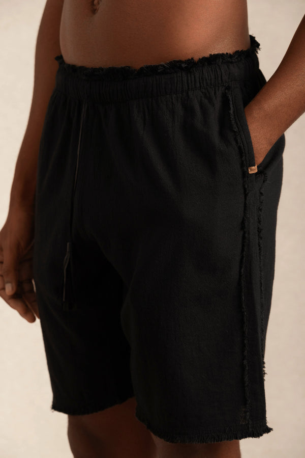 Tuub Shorts Artisanal Cotton - Black