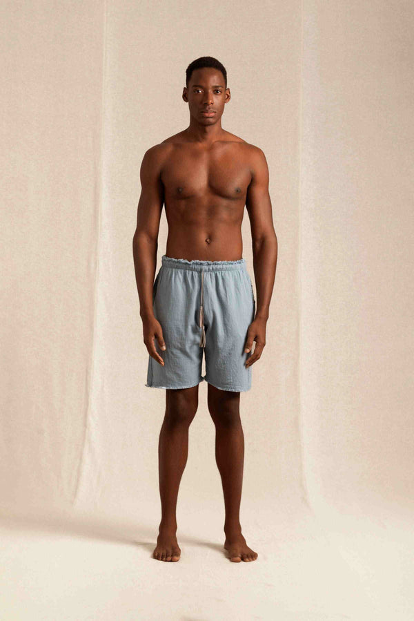 Tuub Shorts Artisanal Cotton - Blue Heaven