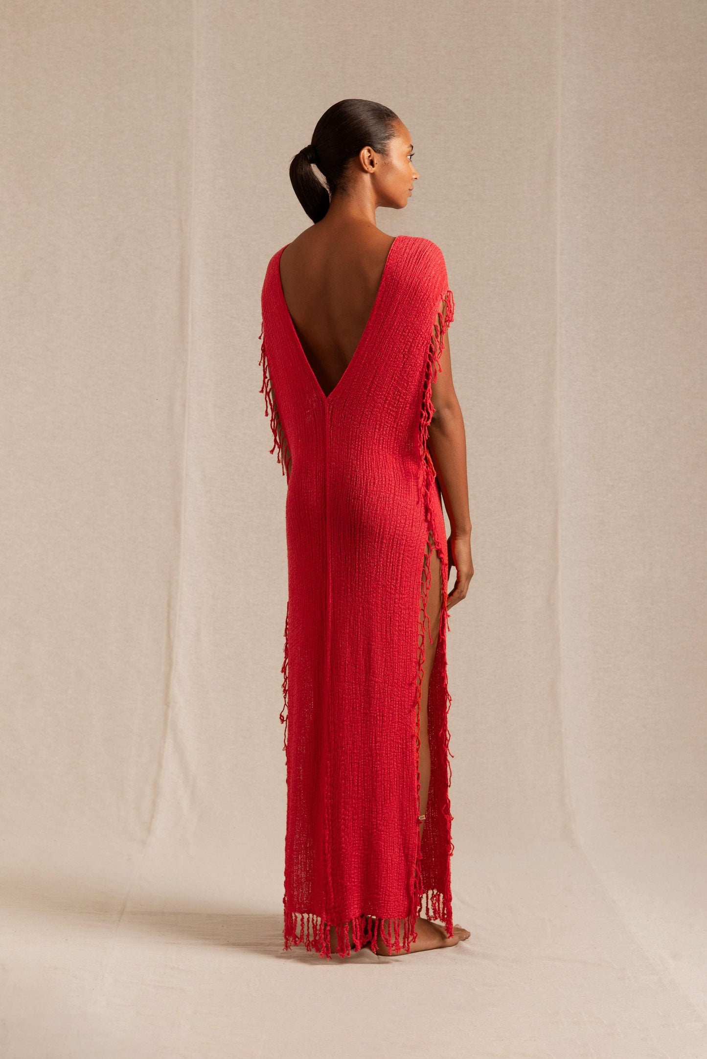 TUUNICH DRESS - SCARLET