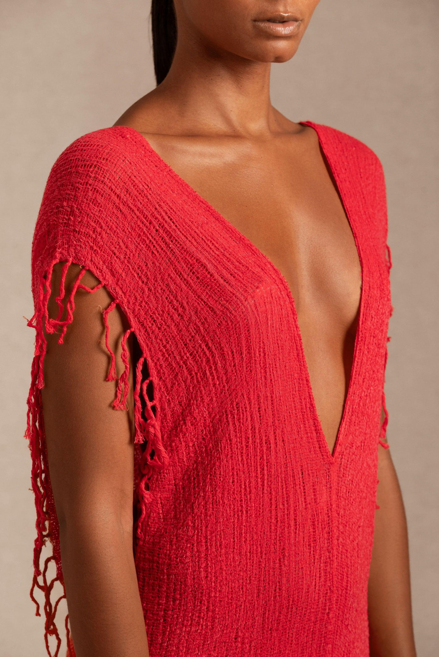 TUUNICH DRESS - SCARLET