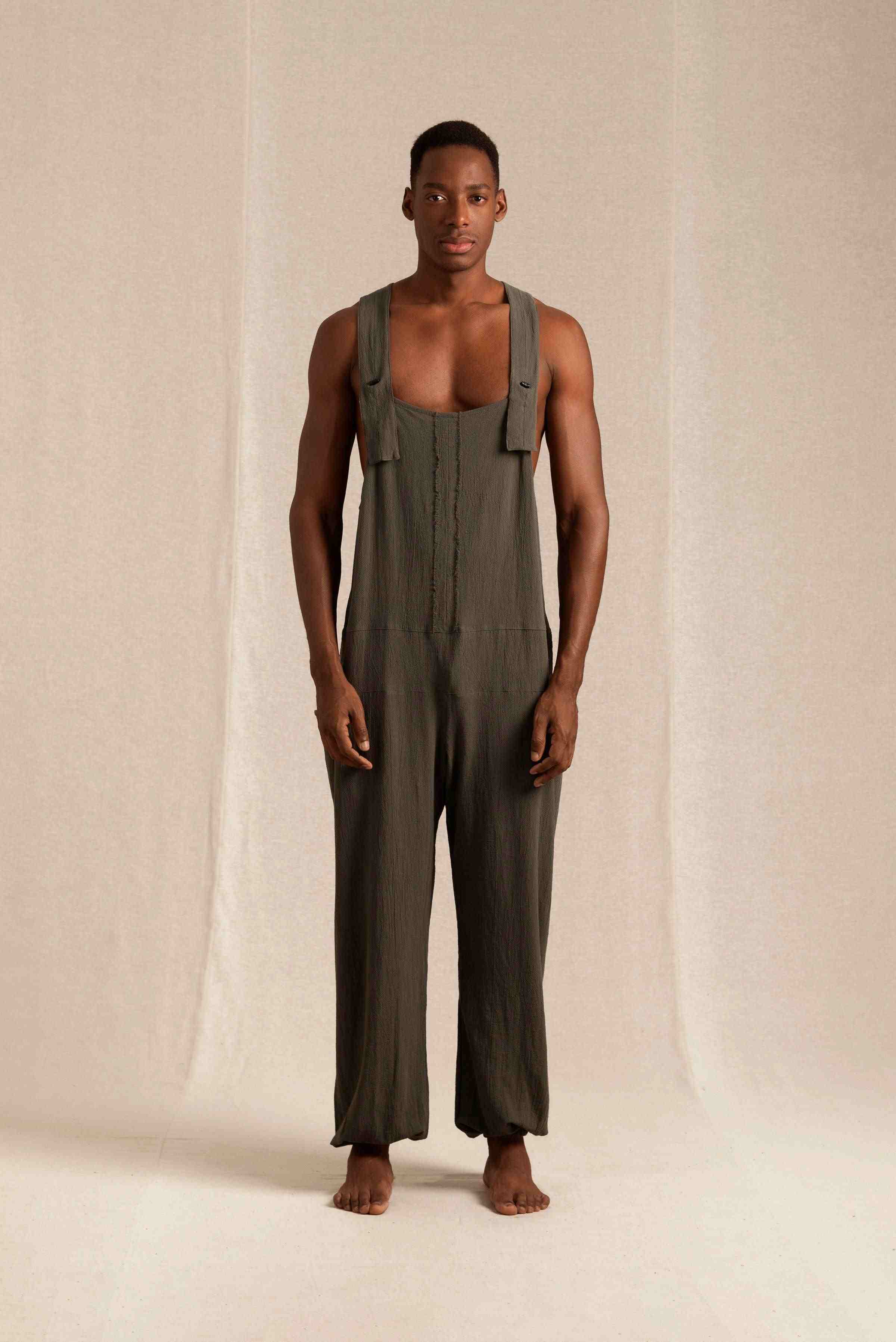 Tzab Jumpsuit Artisanal Cotton - Slate Black