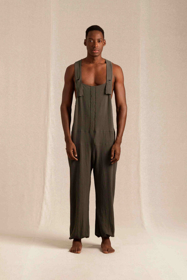 Tzab Jumpsuit Artisanal Cotton - Slate Black