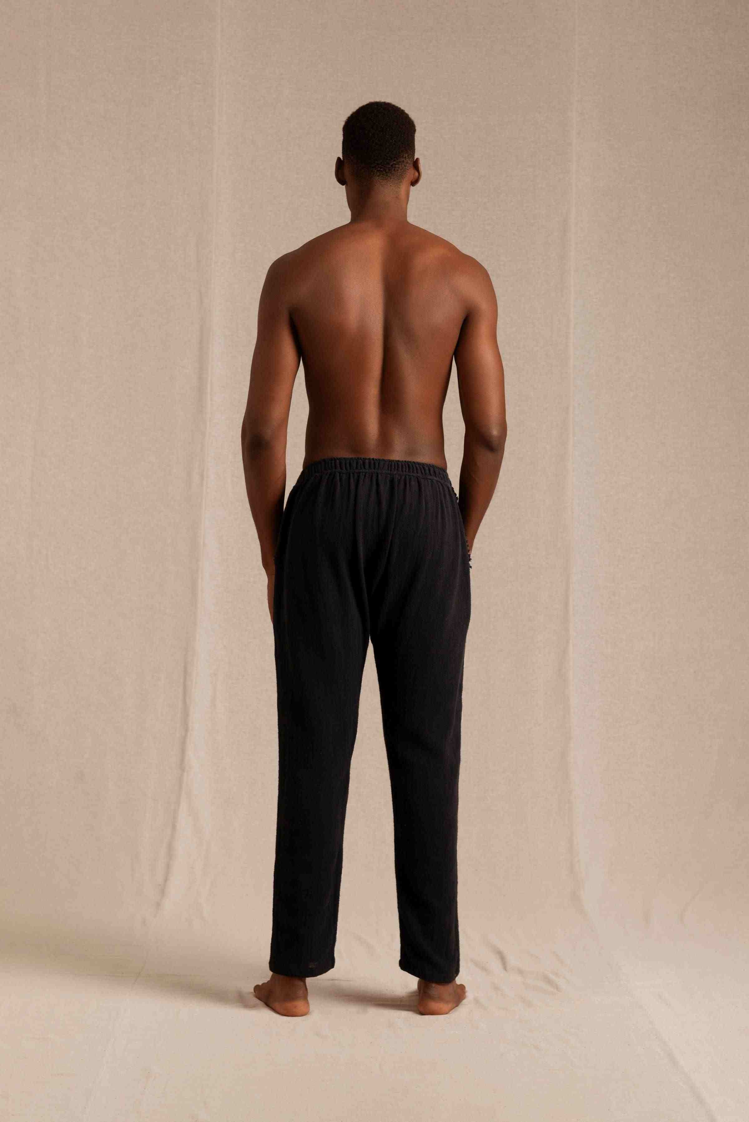 Wakun Pants Cotton Jute - Black