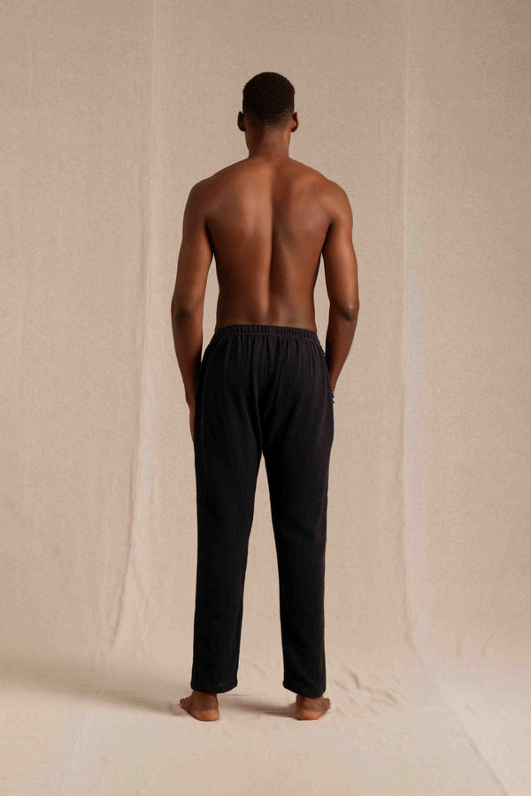 Wakun Pants Cotton Jute - Black