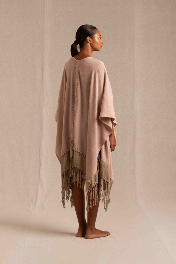 Wanpu Cape Cotton Jute - Antique Rose / Sepia