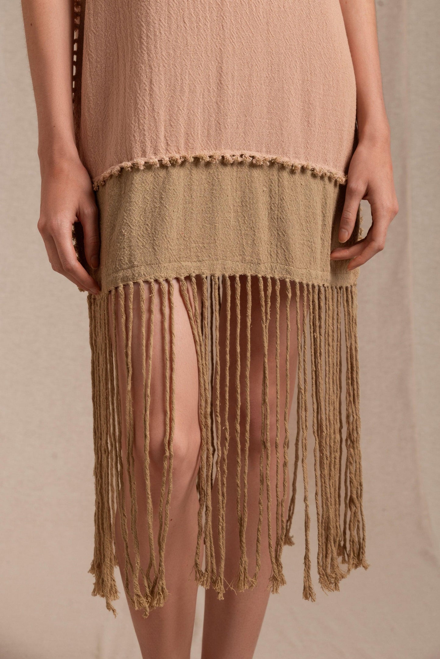 WARI DRESS - ANTIQUE ROSE / SEPIA TINT