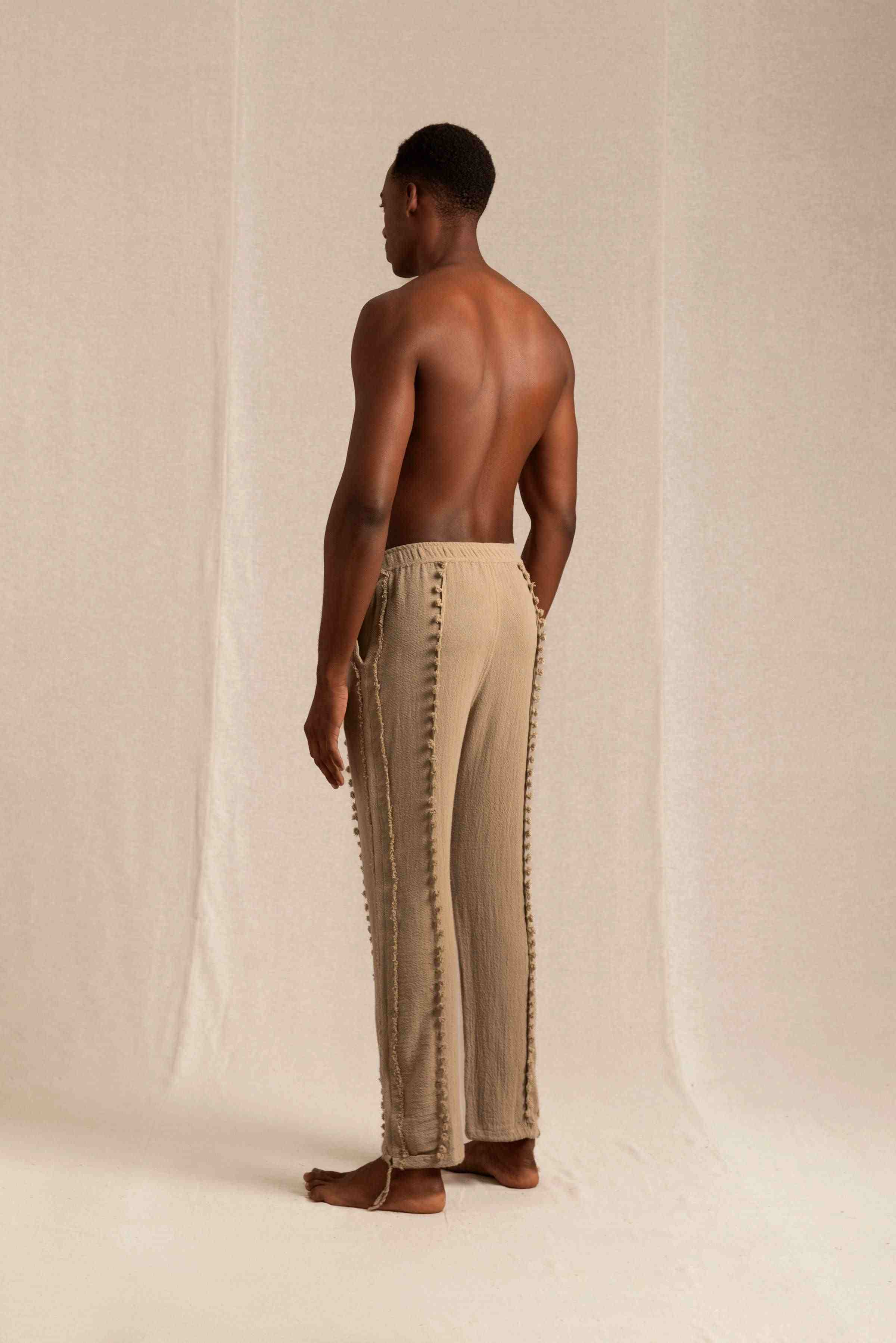 Waxim Pants Cotton Jute - Sepia
