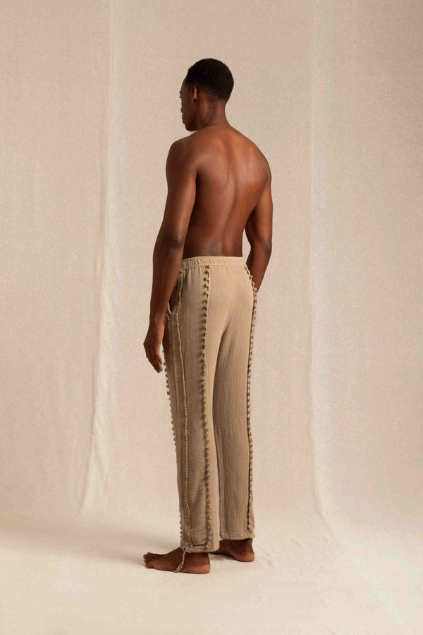 Waxim Pants Cotton Jute - Sepia