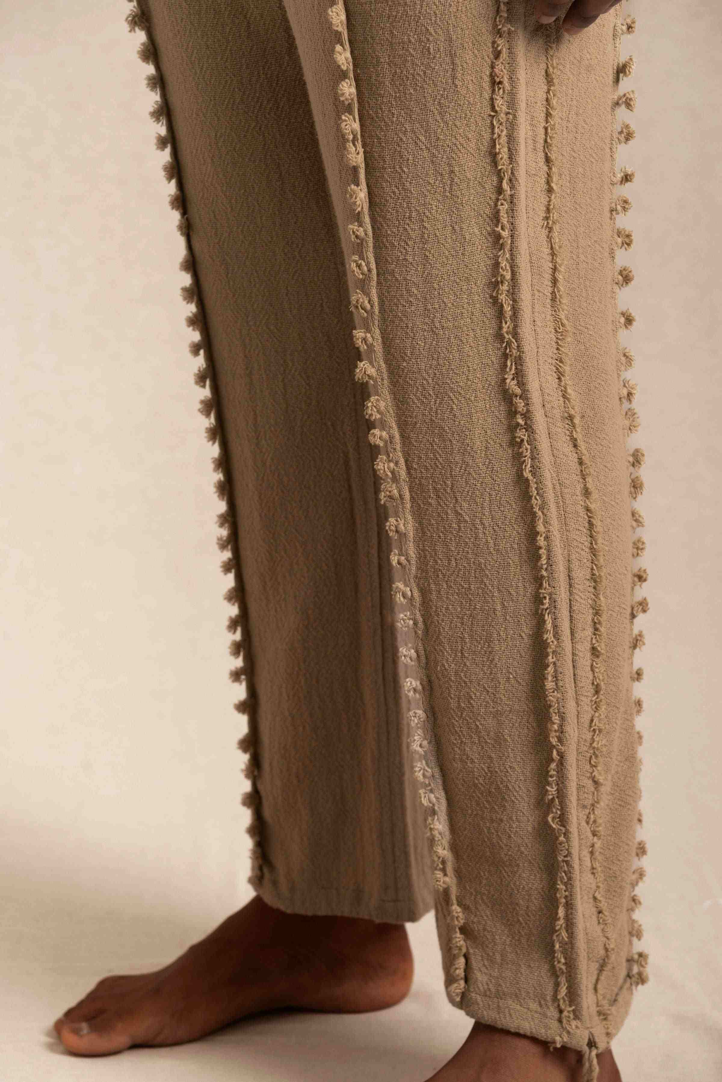 Waxim Pants Cotton Jute - Sepia