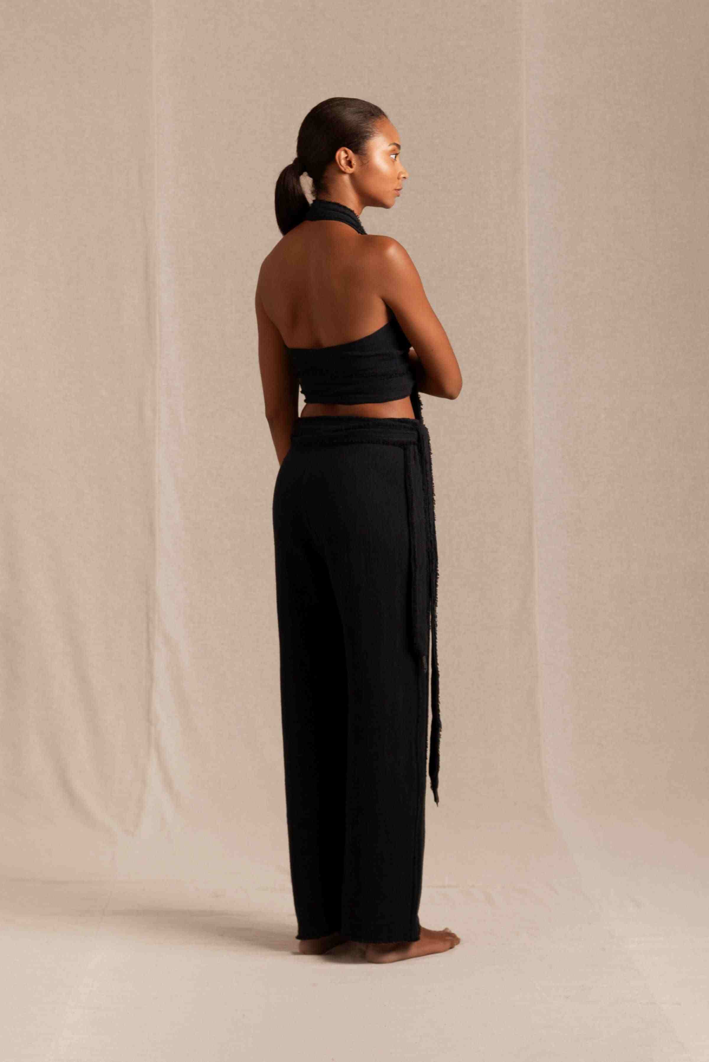 Xiyo Top Cotton Jute - Black