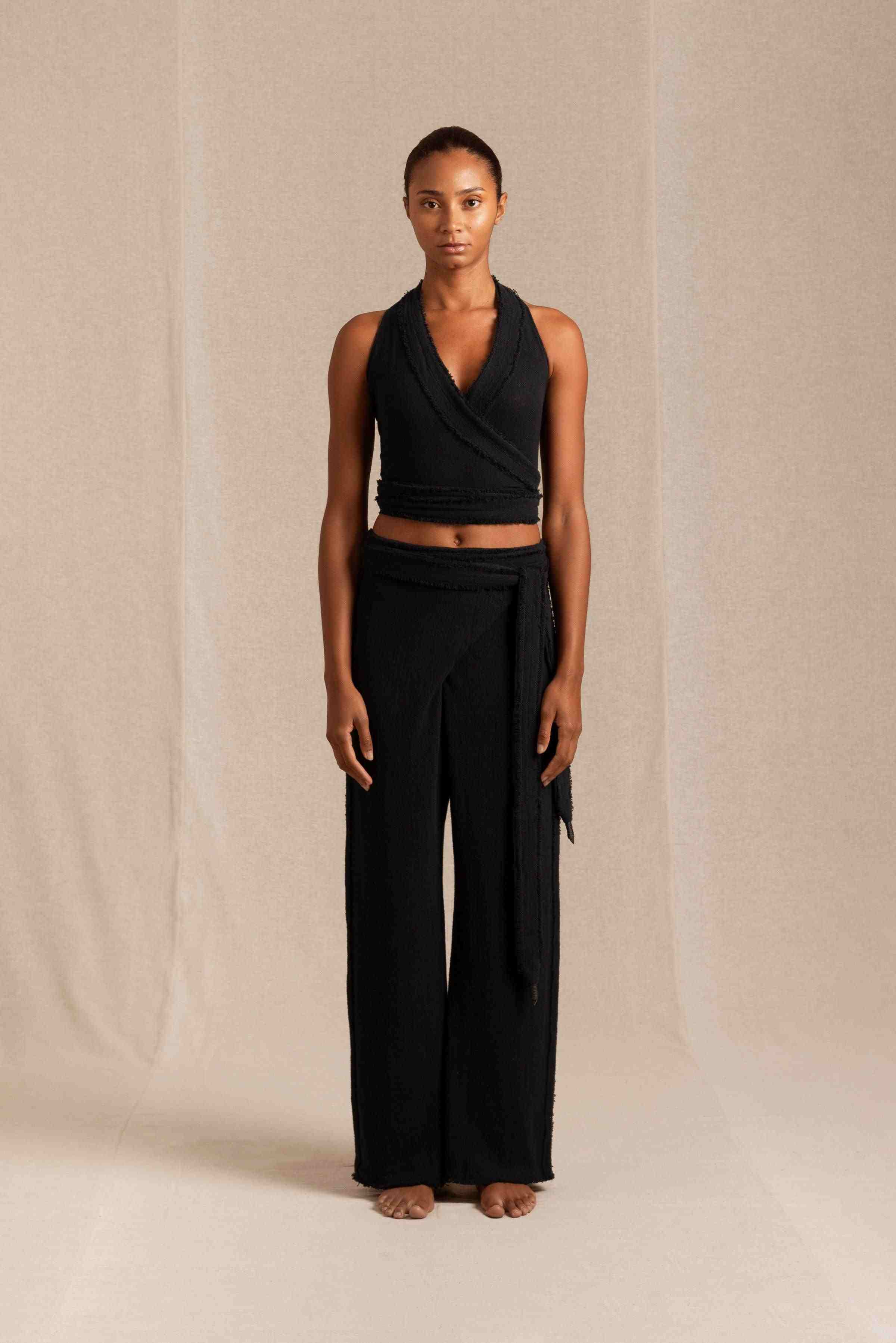 Xiyo Top Cotton Jute - Black
