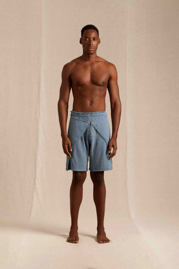 Xoloc Knots Shorts Cotton Jute - Blue Heaven