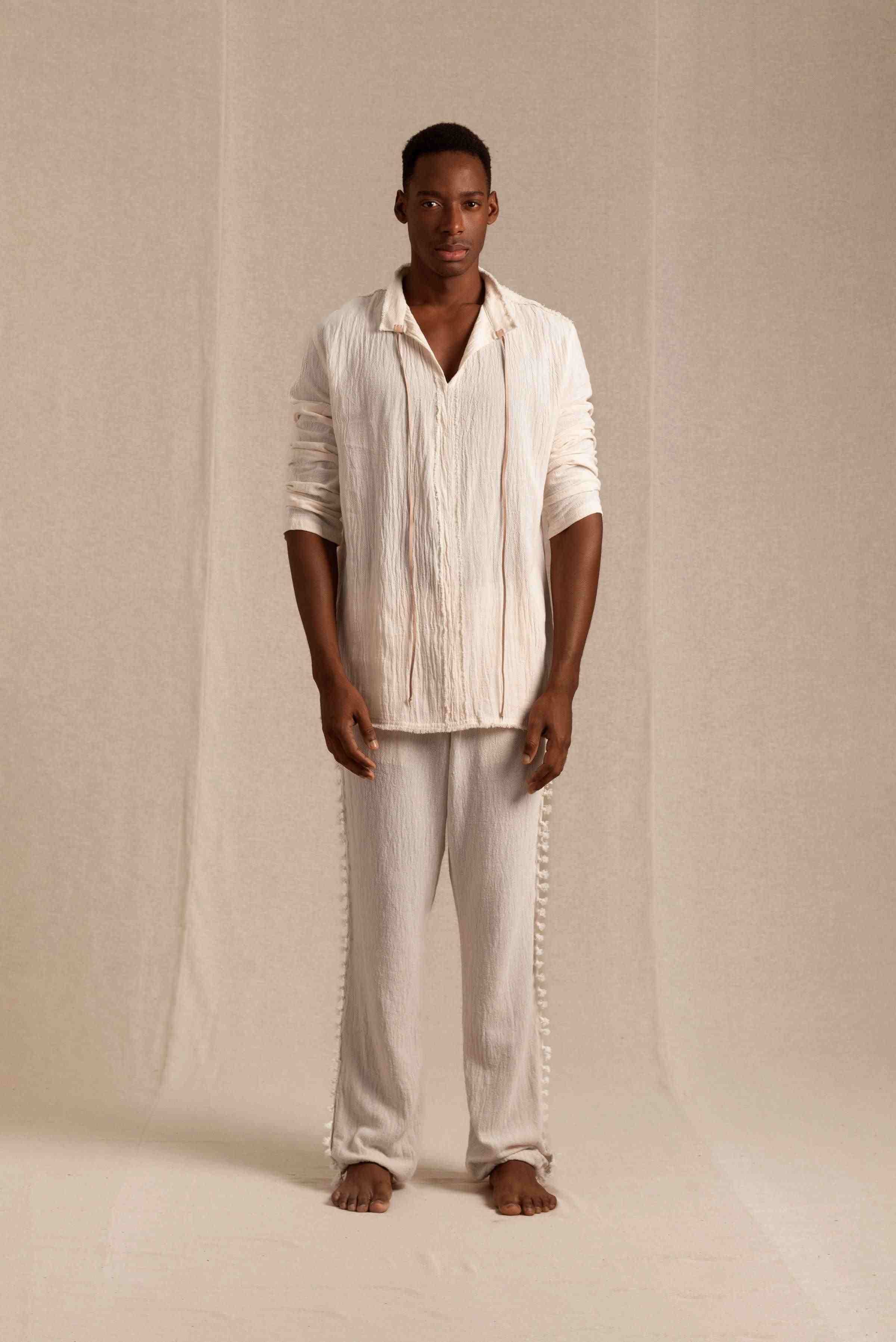Haab Pants Cotton Jute - Natural