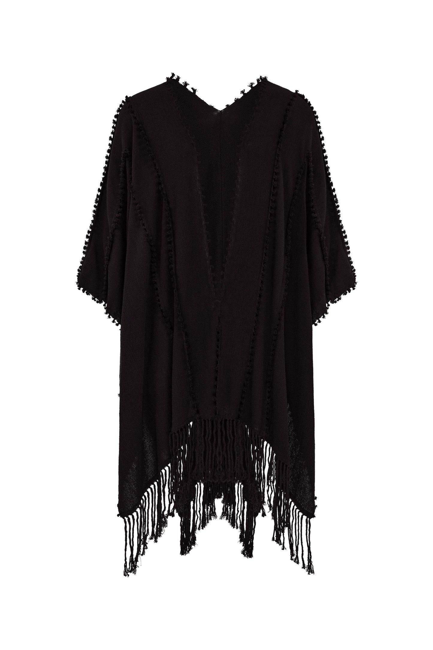 YALCHEN KNOTS CAPE - BLACK