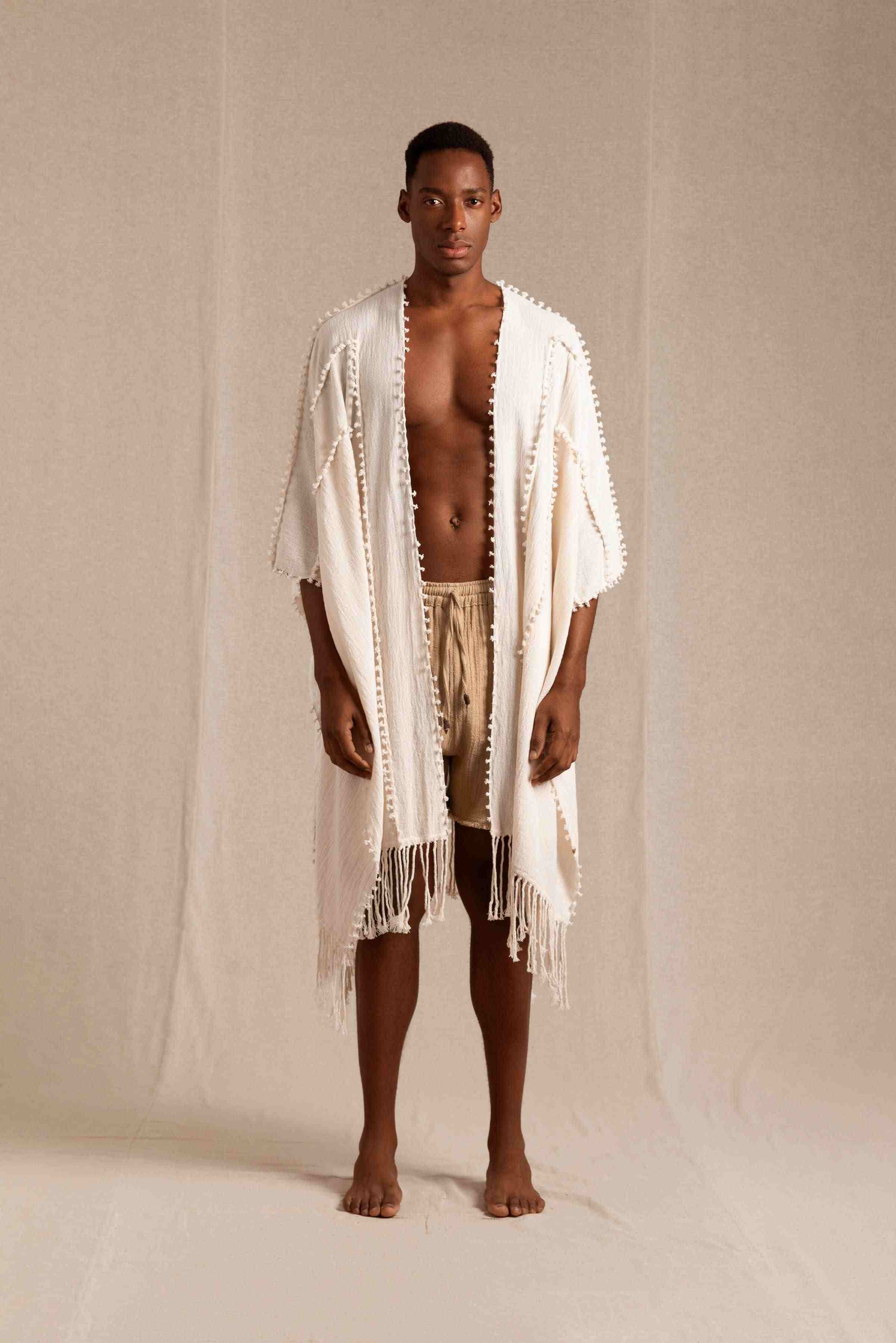 YALCHEN KNOTS CAPE - NATURAL