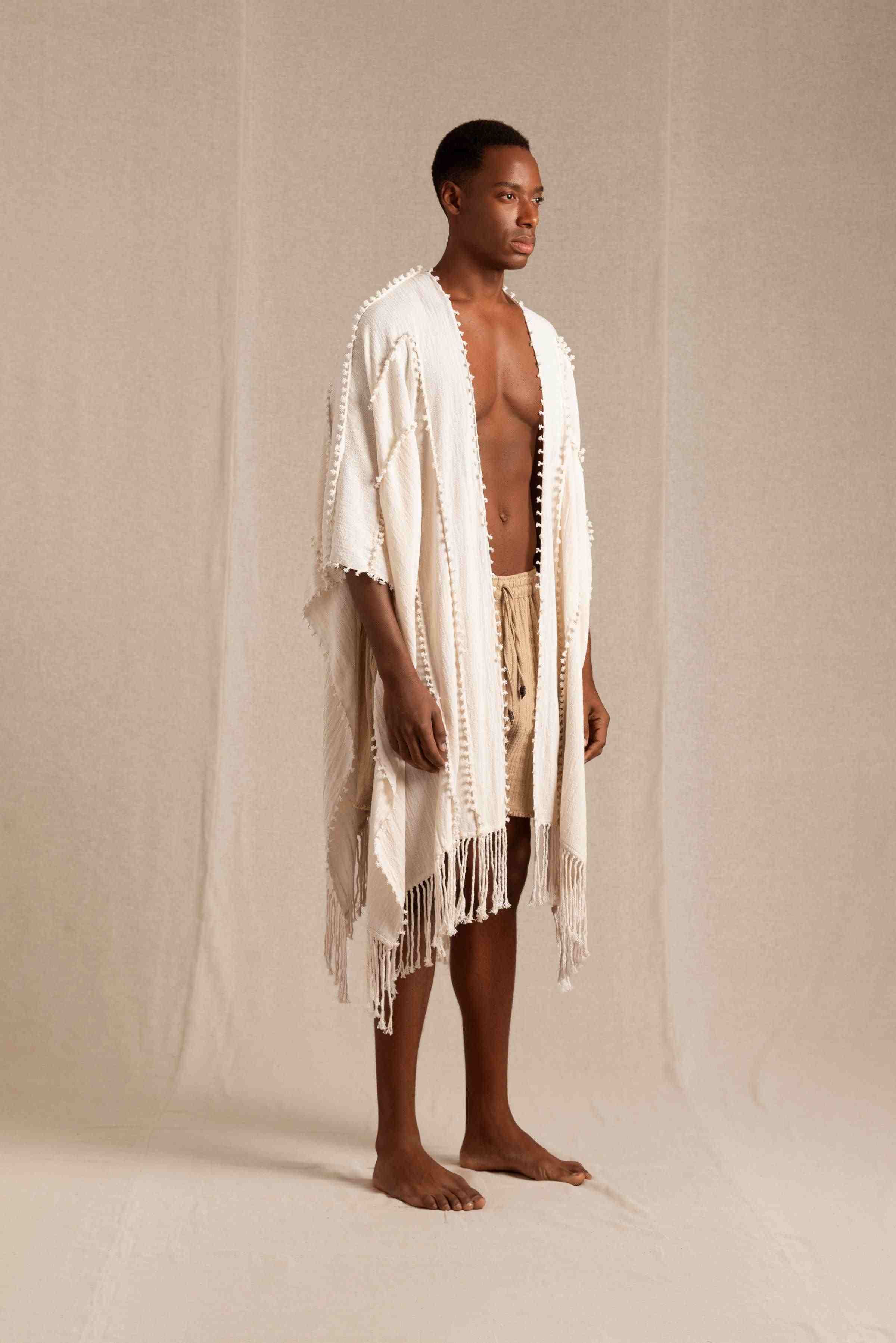 YALCHEN KNOTS CAPE - NATURAL