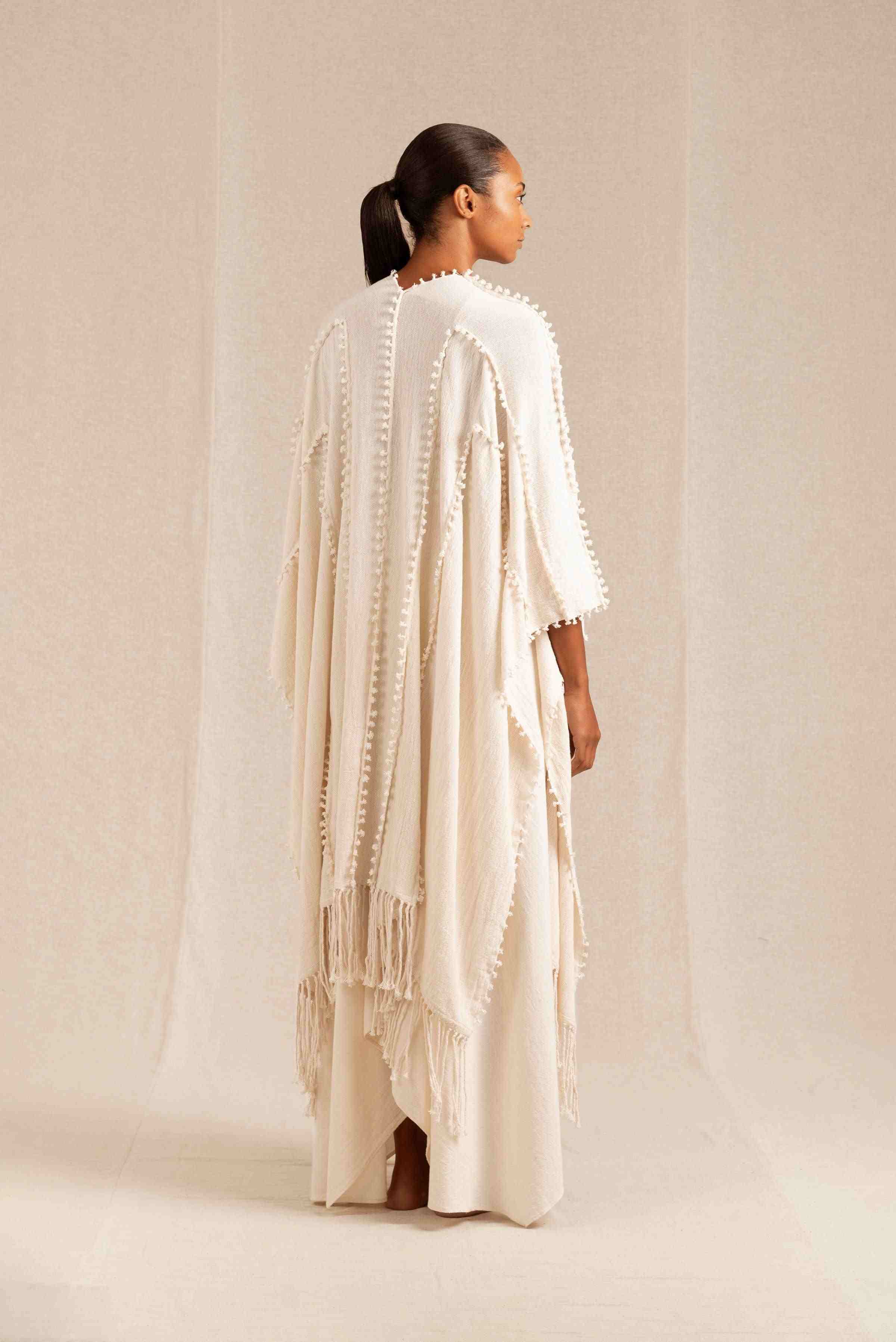 YALCHEN KNOTS CAPE - NATURAL