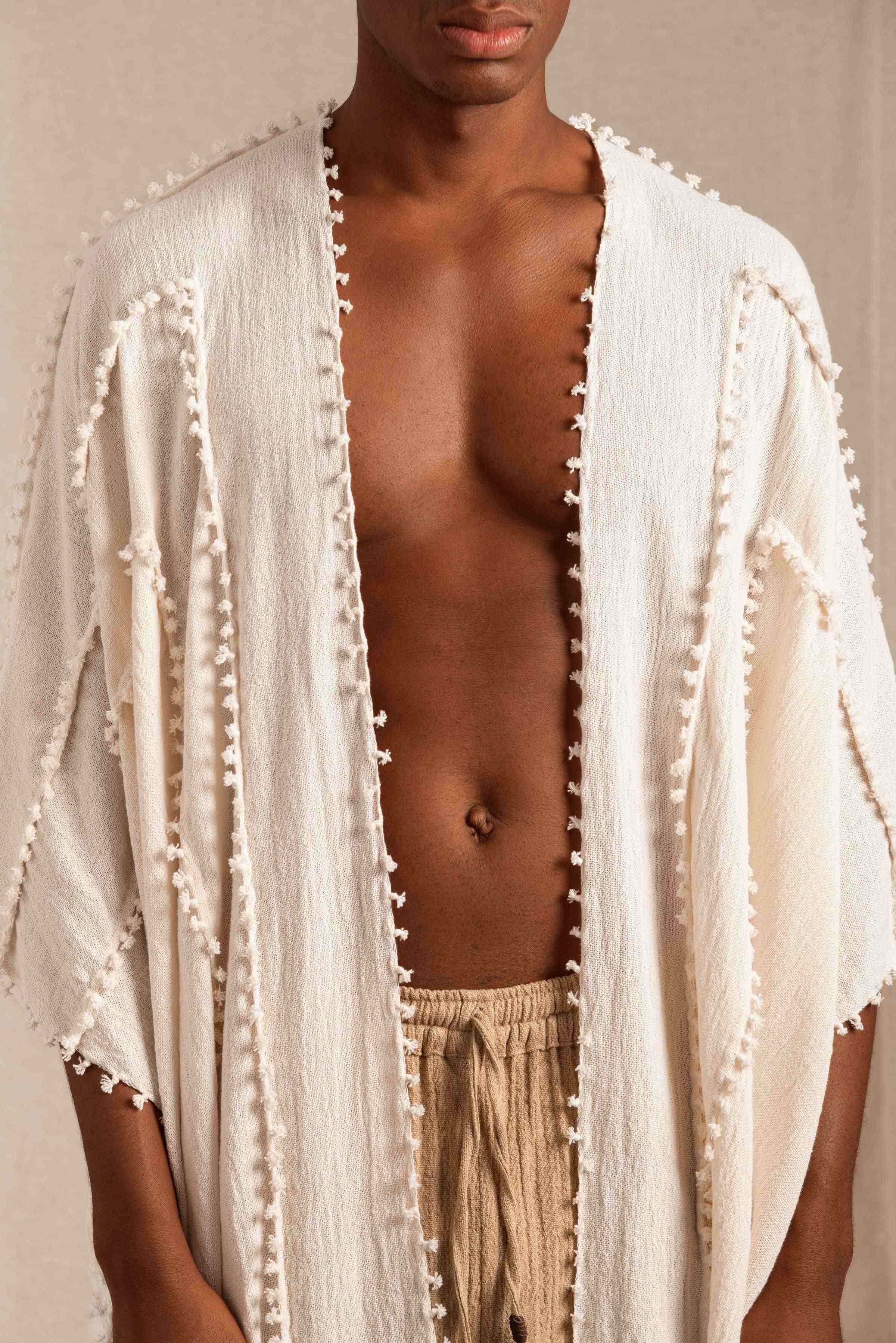 YALCHEN KNOTS CAPE - NATURAL