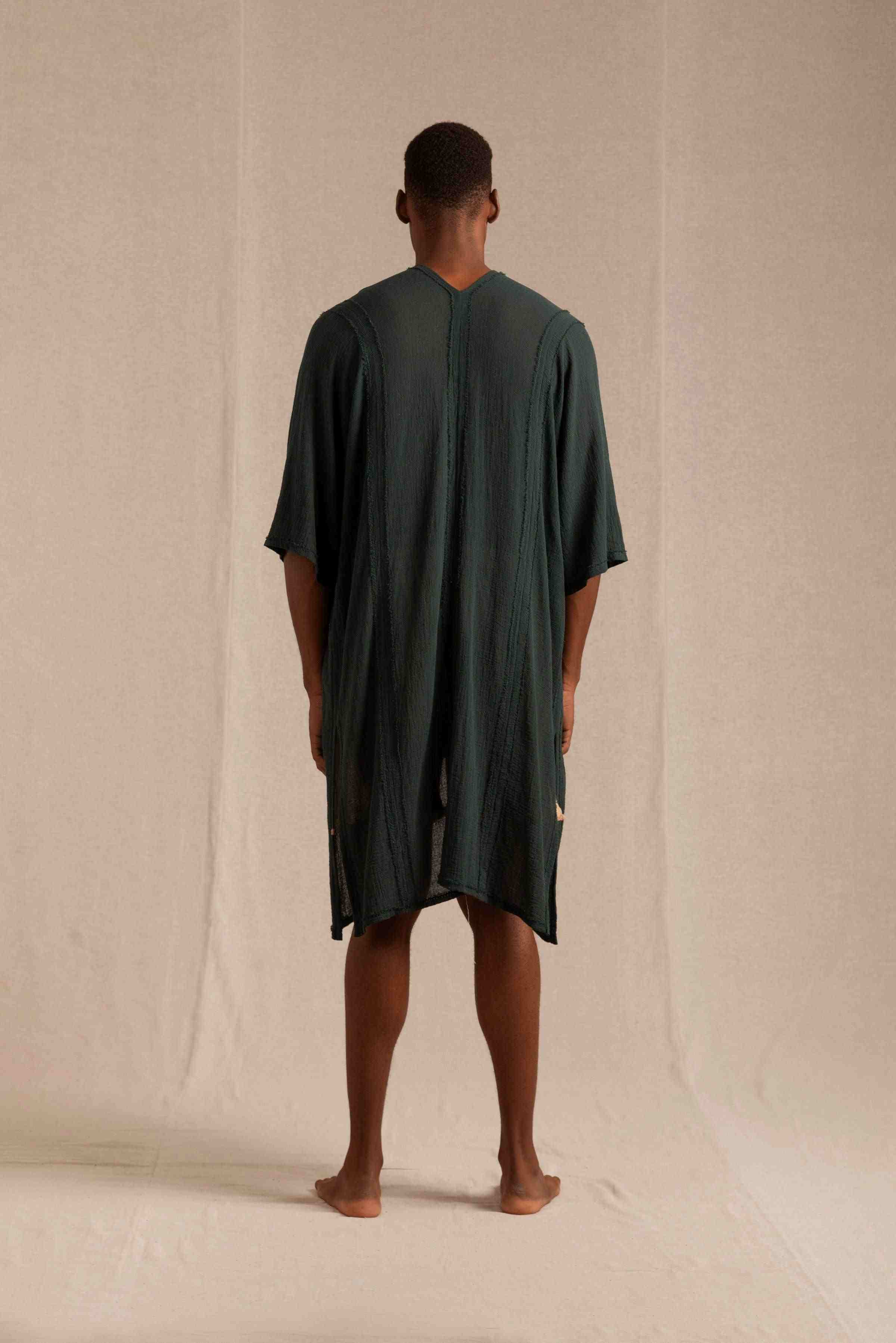 Yama Vest Artisanal Cotton - Hunter Green