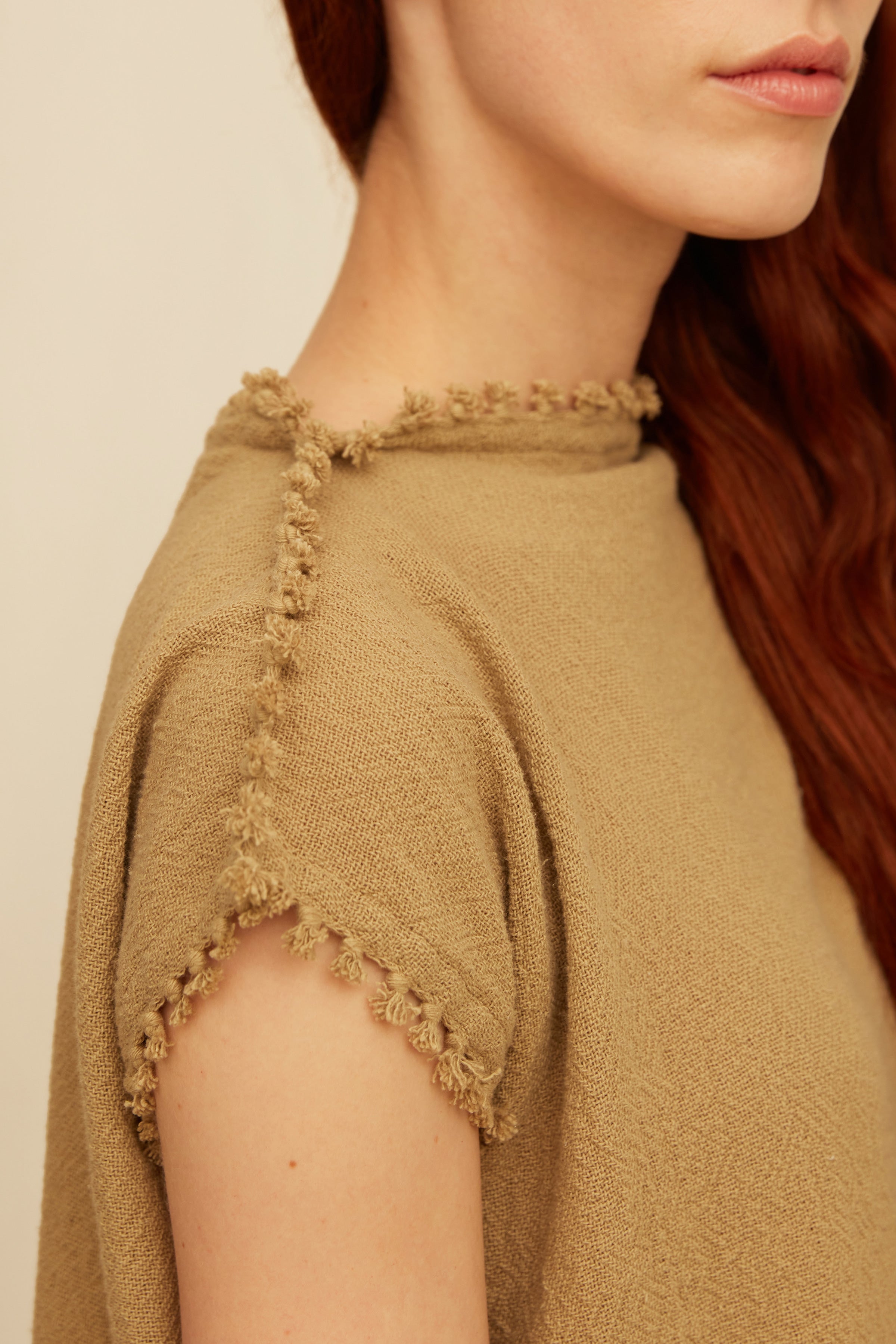 Acaxha Top Cotton Jute - Sepia