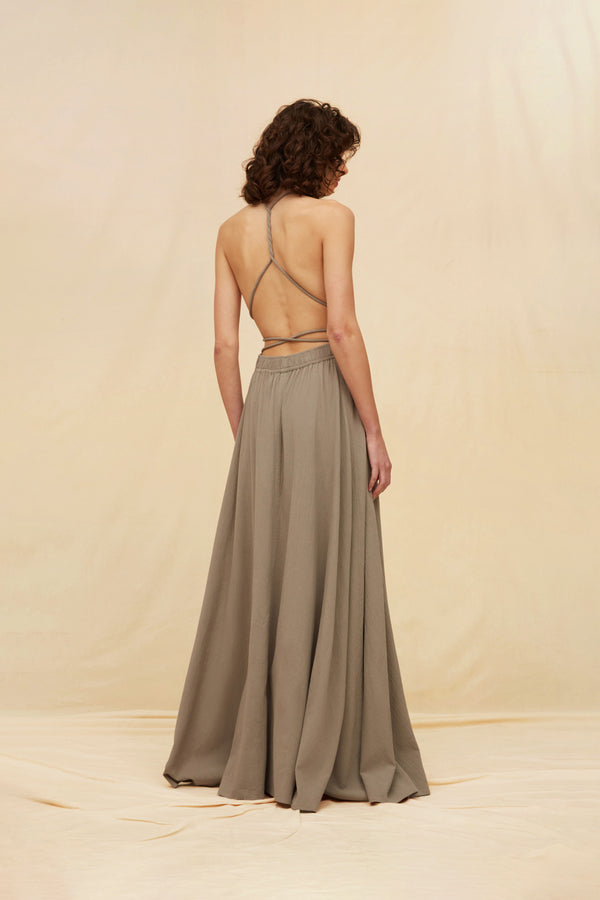 Batab Dress Artisanal Cotton - Iron