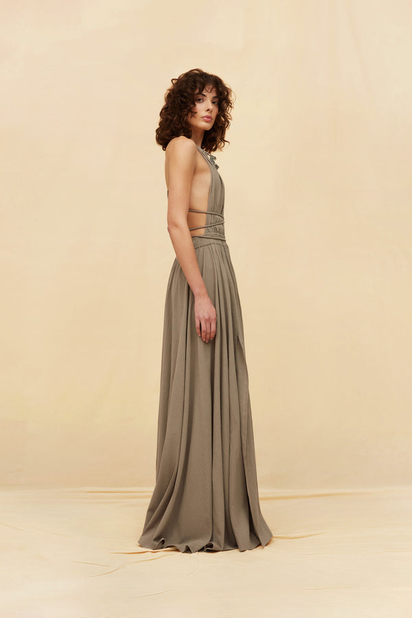Batab Dress Artisanal Cotton - Iron