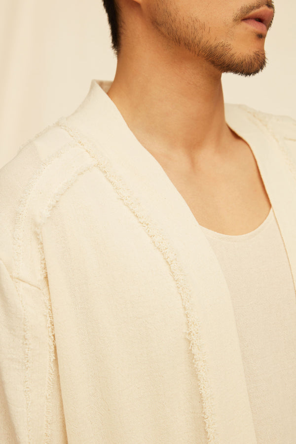 Chool Vest Cotton Jute - Natural