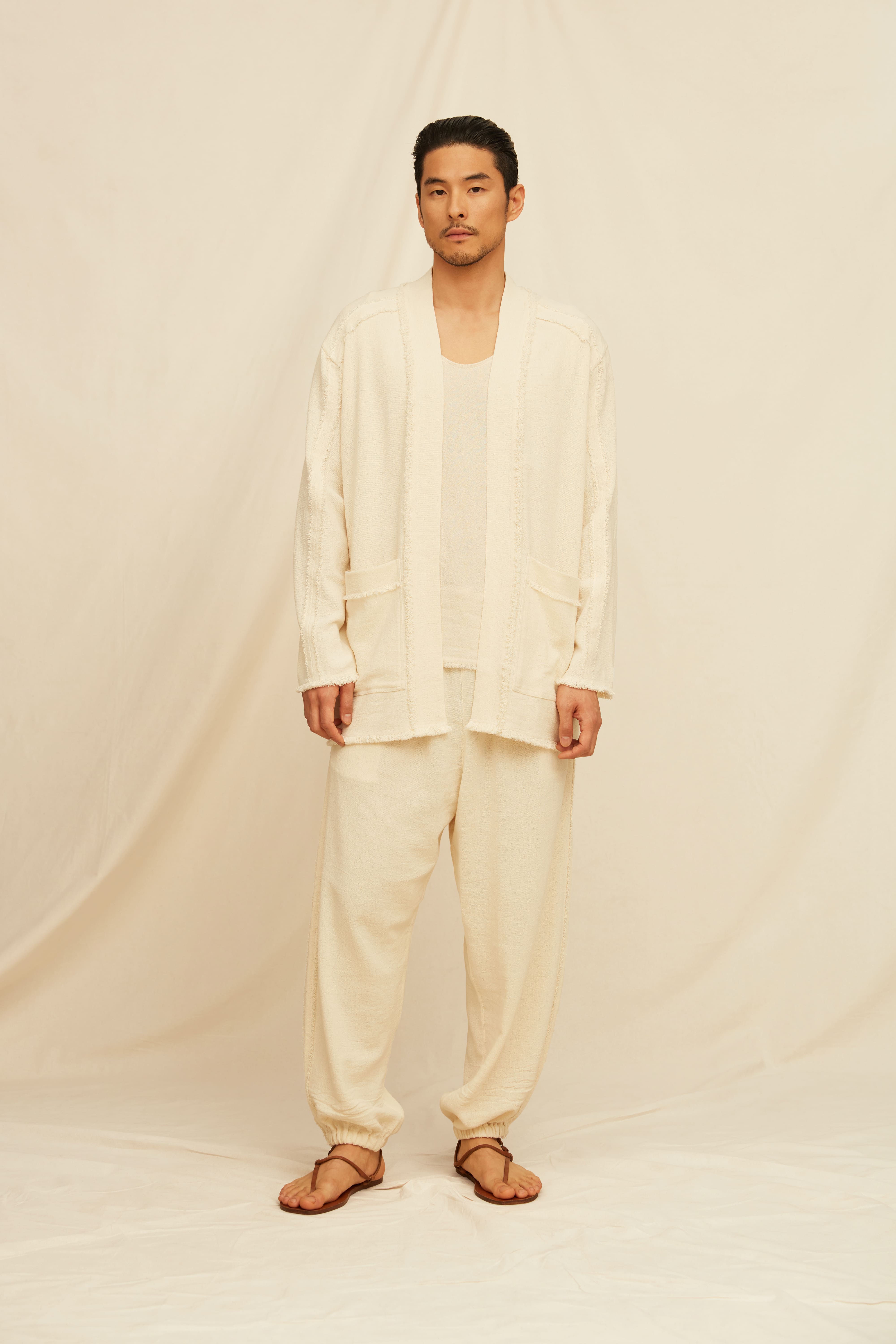 Chool Vest Cotton Jute - Natural