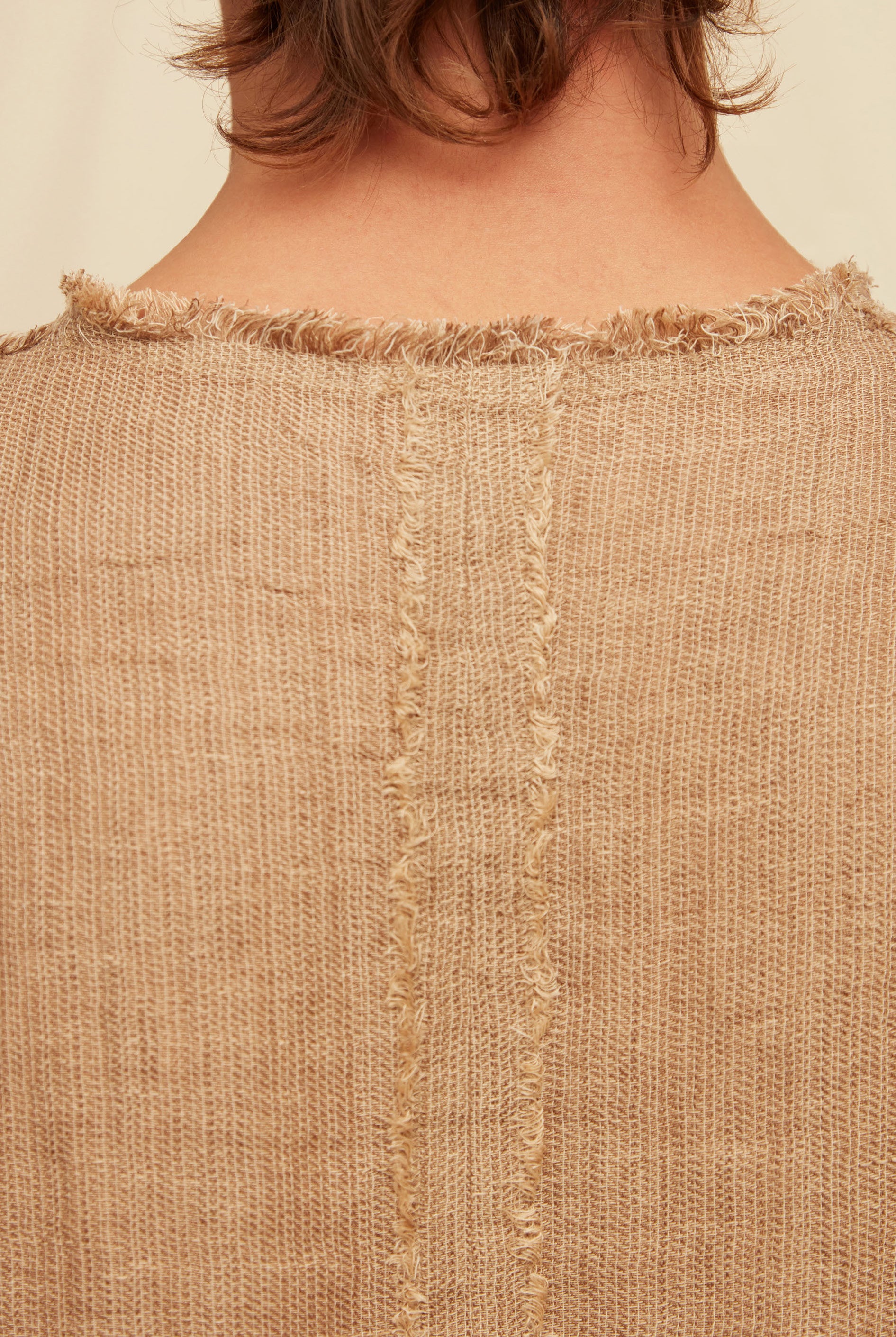 DAMONI LINES SHIRT - TAUPE / CLAY