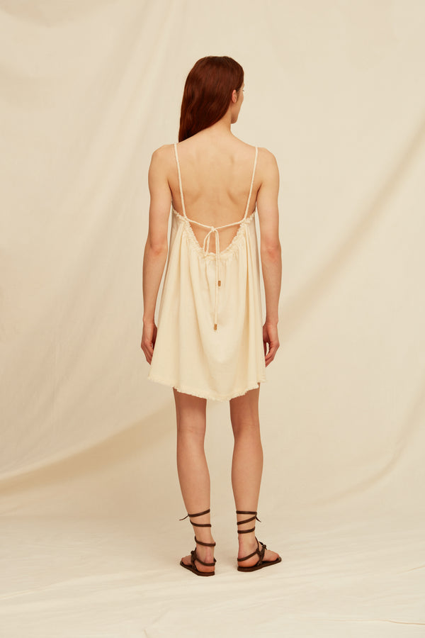 Jaalij Dress Artisanal Cotton - Natural
