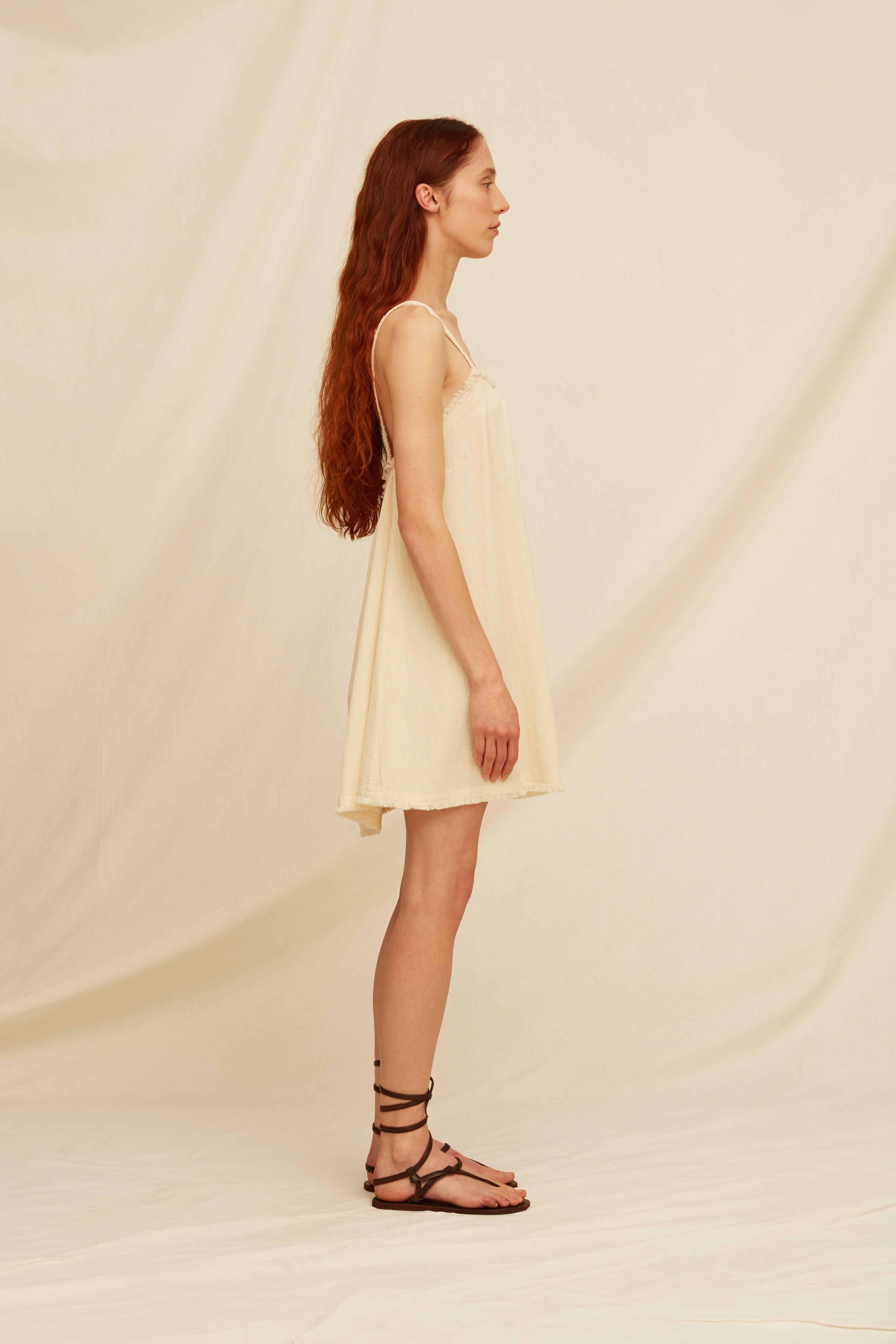 Jaalij Dress Artisanal Cotton - Natural