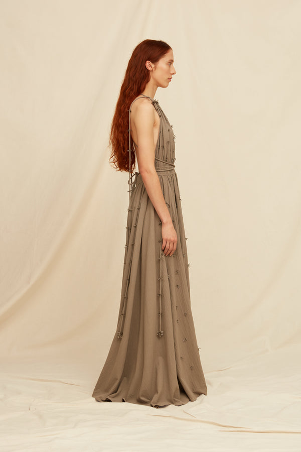 Jakan Dress Artisanal Cotton - Iron