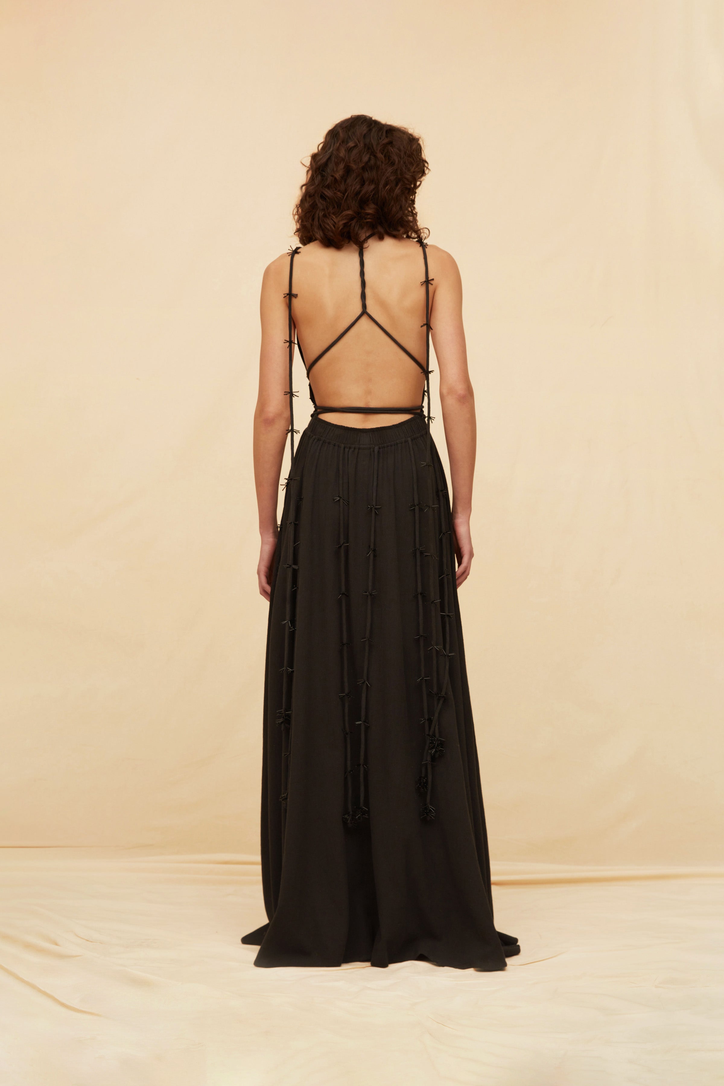 Jakan Dress Artisanal Cotton - Black