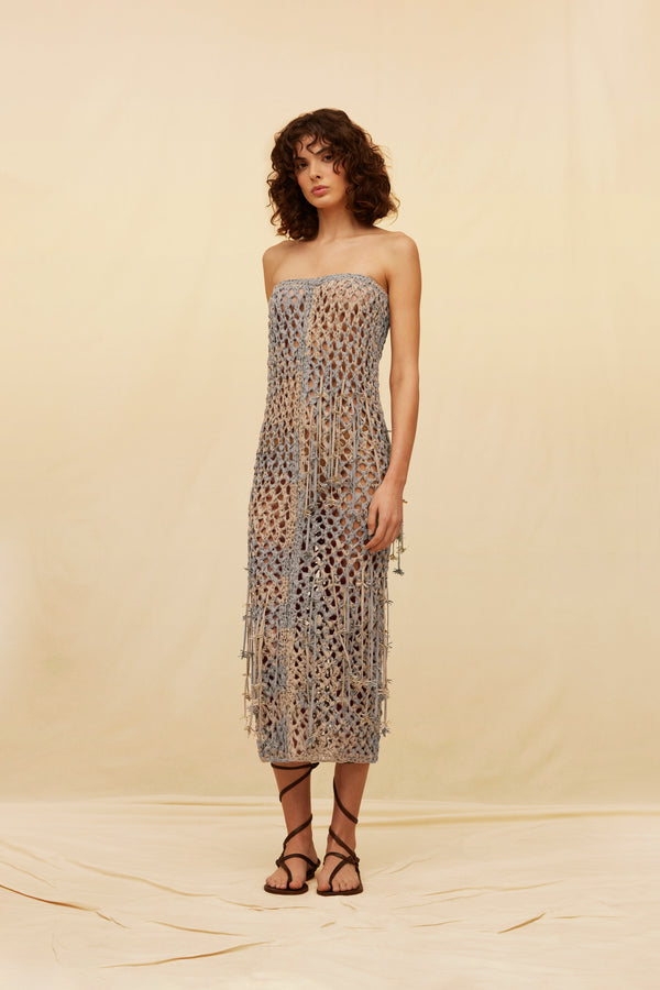 Jokpool Dress Cotton Voile - Iron / Sepia