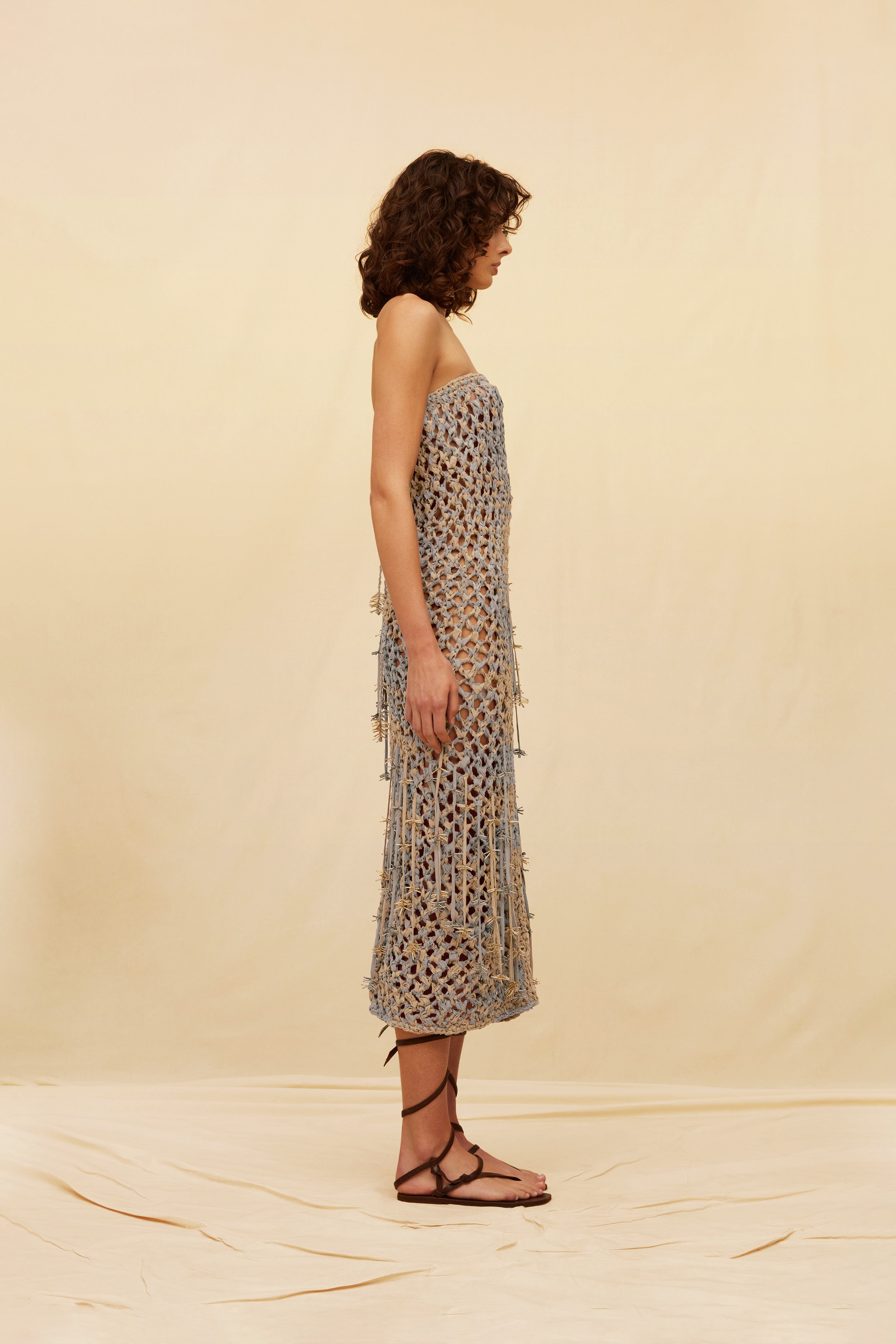 Jokpool Dress Cotton Voile - Iron / Sepia