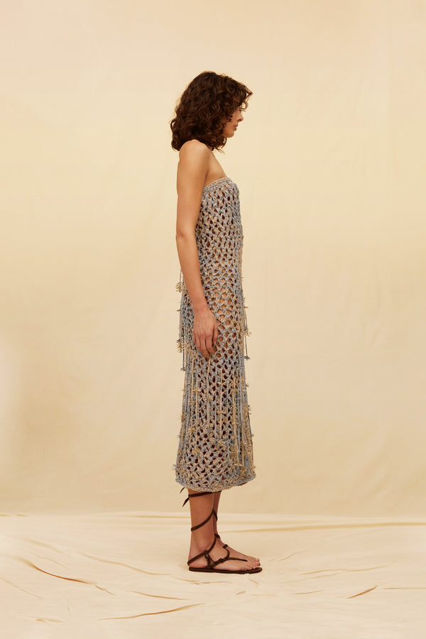 Jokpool Dress Cotton Voile - Iron / Sepia