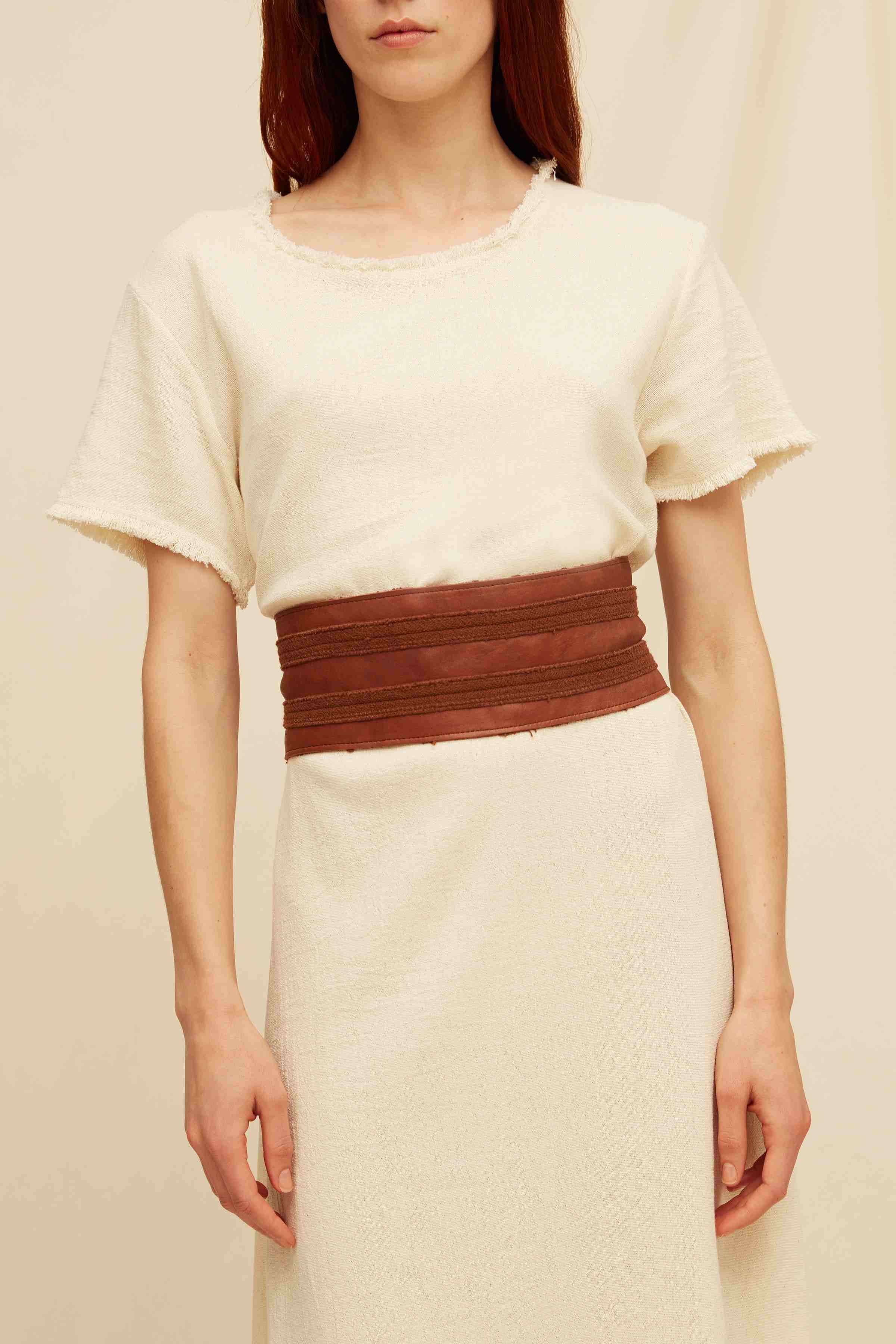 Joololkoj Belt Leather - Wine / Madera
