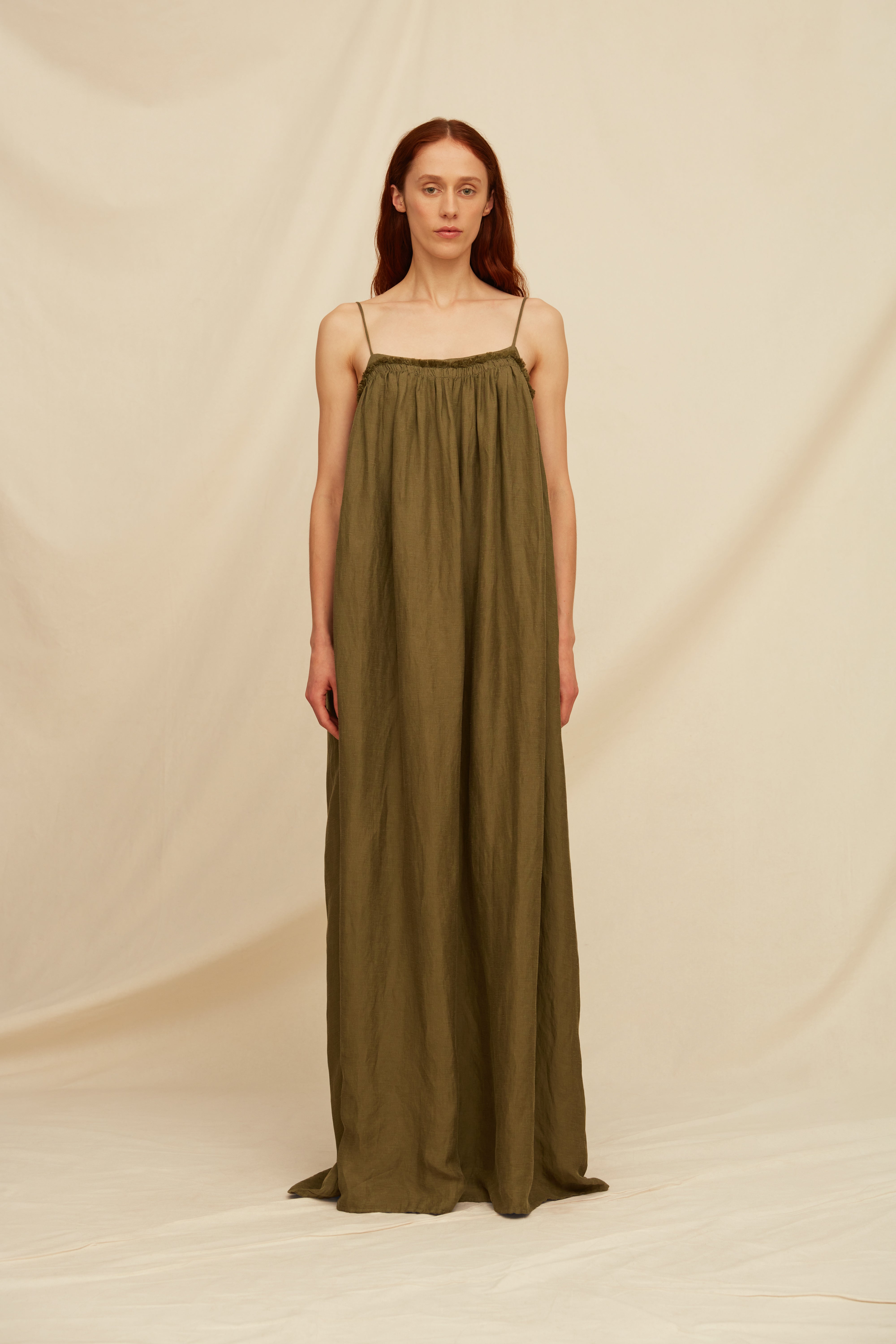 Kankanal Dress - Olive
