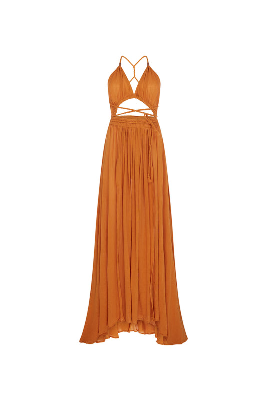 KIMI DRESS - BURNT ORANGE