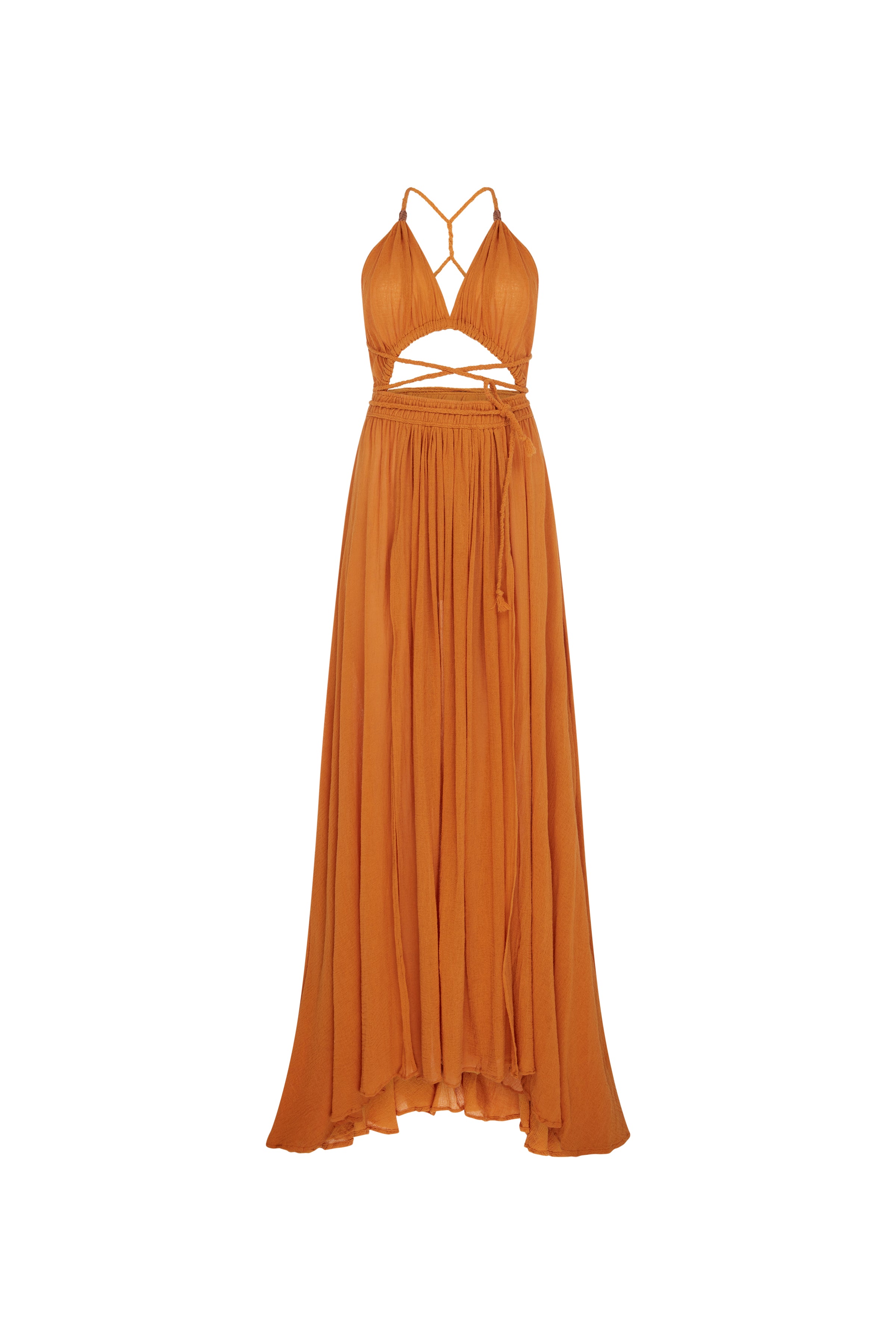 Caravana Kimi Dress Burnt Orange caravana.land Caravana Kimi Dress Burnt Orange caravana.land